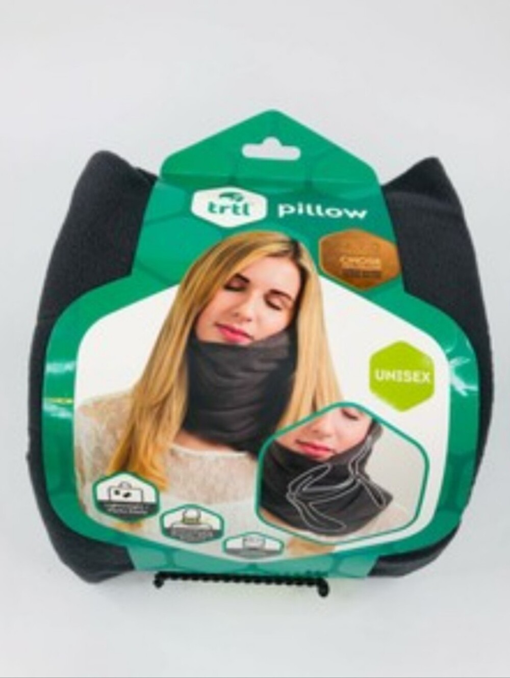 Tri Pillow Black Travel Neck Pillow - Unisex